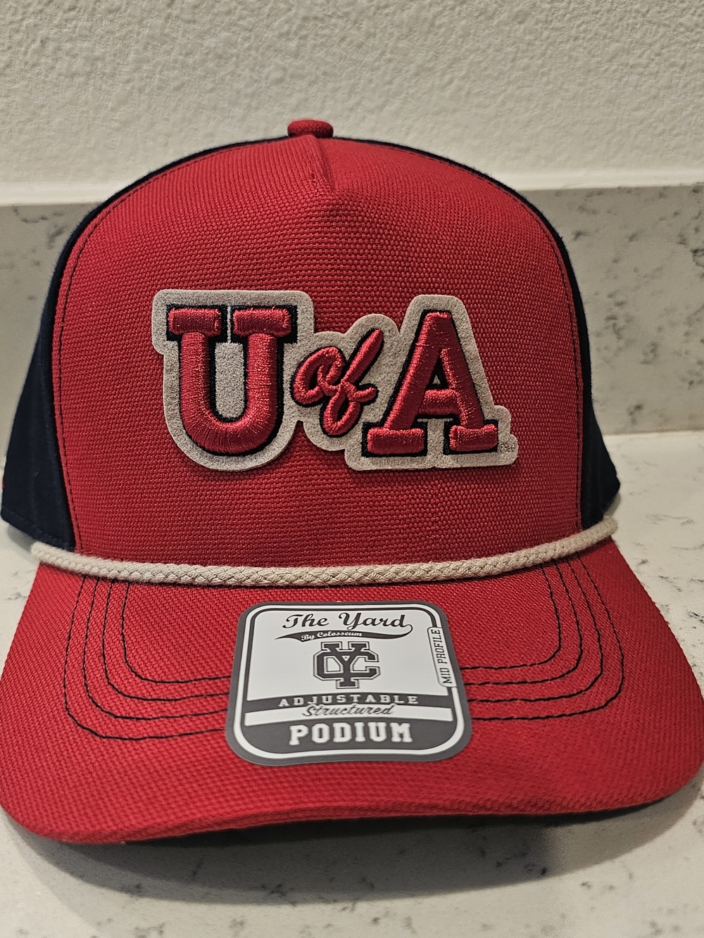Red & Navy U of A Arizona Wildcats Embroidered Snapback Rare Salesman Sample